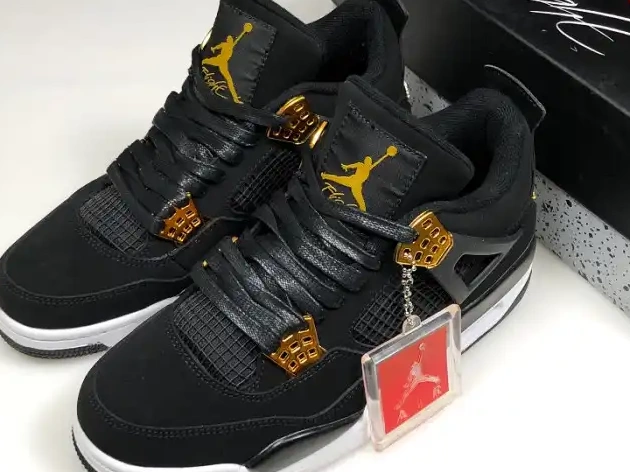 Cheap 308497-032 Air 4 Metallic Jordan Royalty Gold-White Black 0323
